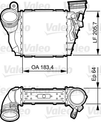 Ψυγείο αέρα υπερπλήρωσης VALEO 817557