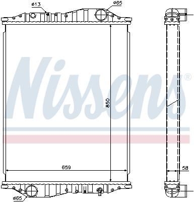 Ψυγείο, ψύξη κινητήρα NISSENS 69600A