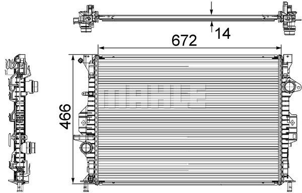 Ψυγείο, ψύξη κινητήρα MAHLE CR906000S