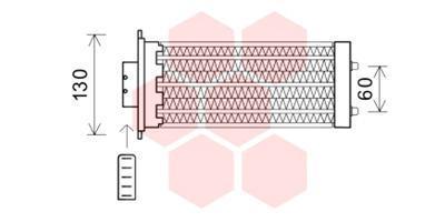 Εναλλάκτης θερμότητας, θέρμανση  VAN WEZEL 37006573