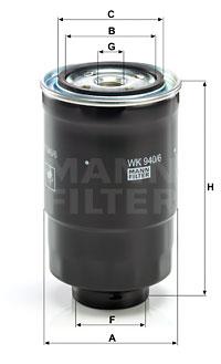 Φίλτρο καυσίμων MANN-FILTER WK9406x