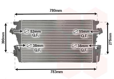 Ψυγείο αέρα υπερπλήρωσης VAN WEZEL 37014706