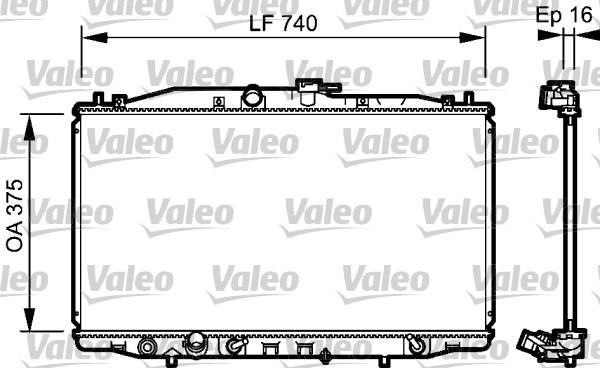 Ψυγείο, ψύξη κινητήρα VALEO 735050